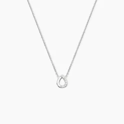 Collier Argent Tancelin Oxydes De Zirconium