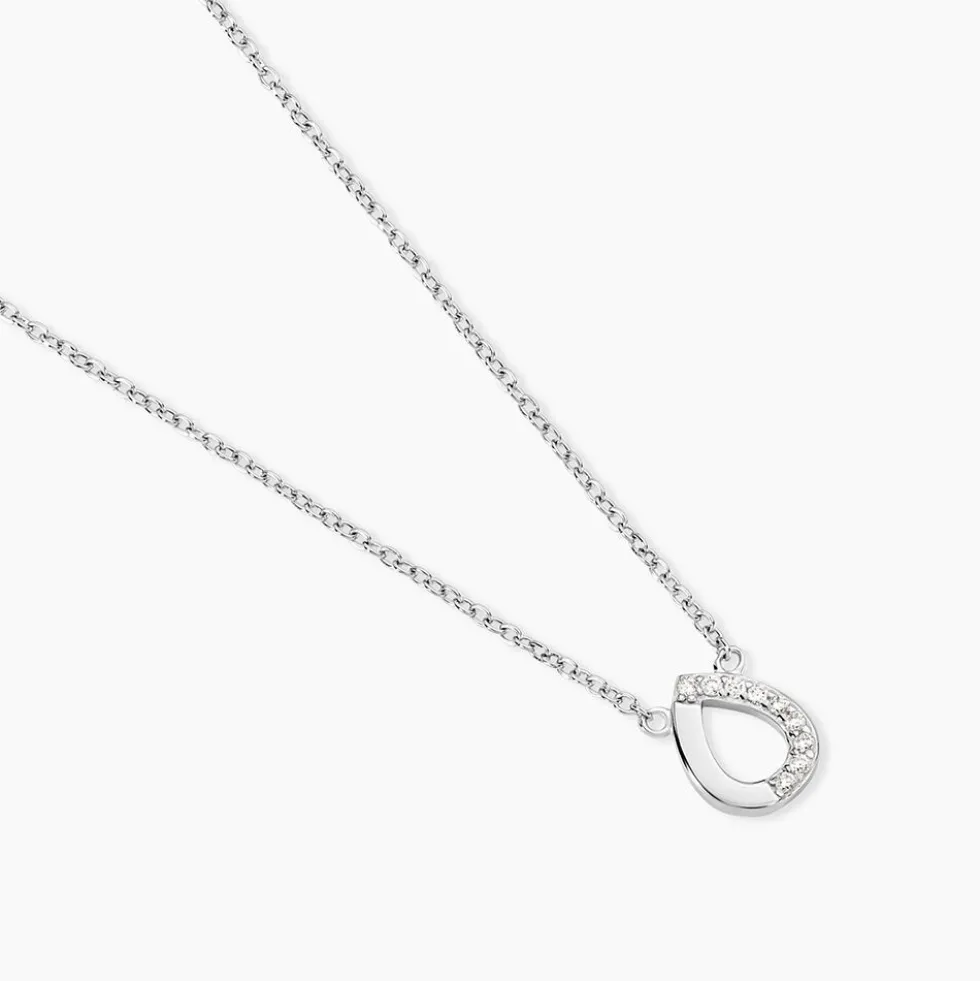 Collier Argent Tancelin Oxydes De Zirconium