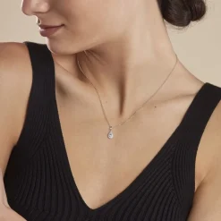 Collier Argent Tania Oxydes De Zirconium
