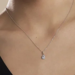 Collier Argent Tania Oxydes De Zirconium