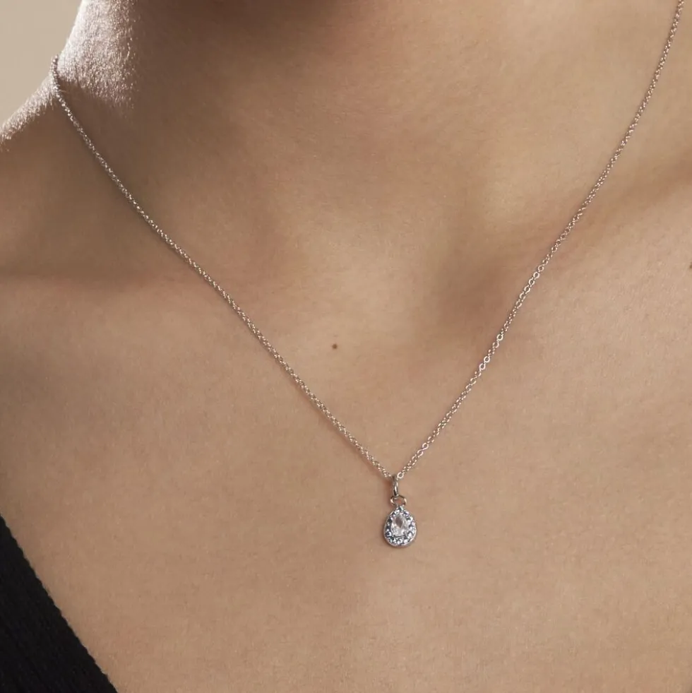 Collier Argent Tania Oxydes De Zirconium