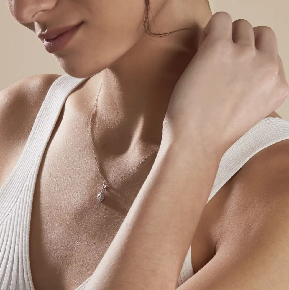Collier Argent Tania Oxydes De Zirconium
