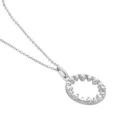 Collier Argent Valero Oxydes De Zirconium