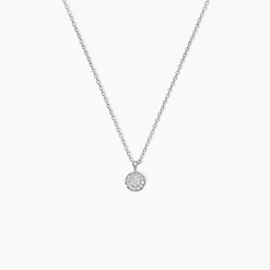 Collier Argent Victorin Oxydes De Zirconium