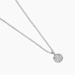 Collier Argent Victorin Oxydes De Zirconium