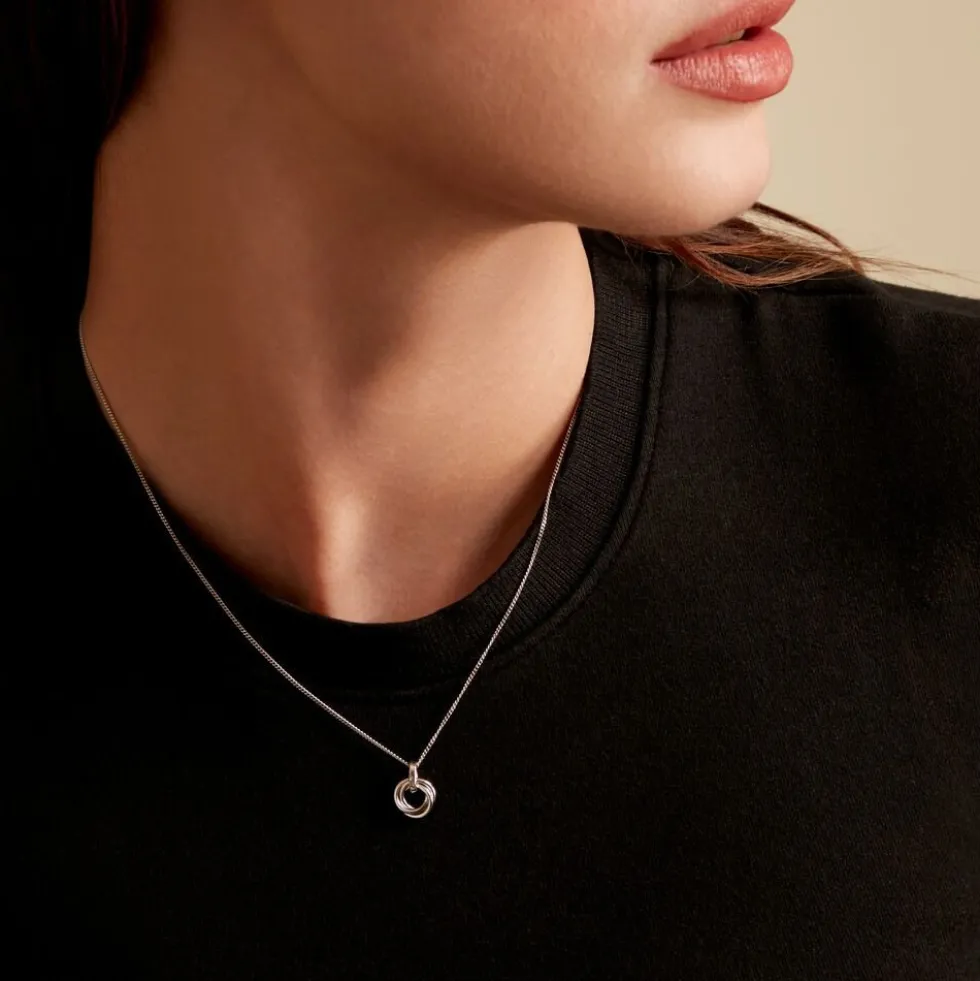 Collier Ariah Argent Blanc