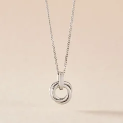 Collier Ariah Argent Blanc