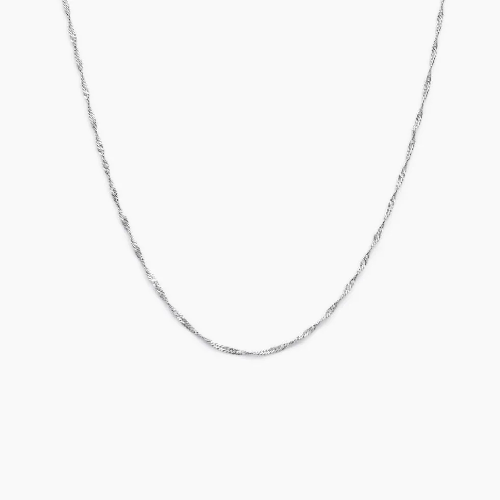 Collier Arletty Argent Blanc
