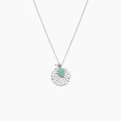 Collier Aroha Argent Blanc Amazonite Perle De Culture