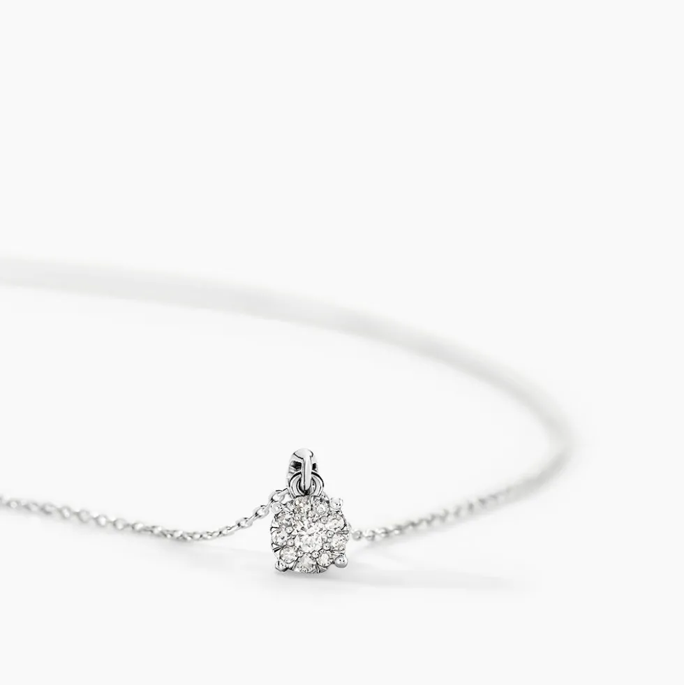 Collier Artemis Or Blanc Diamant