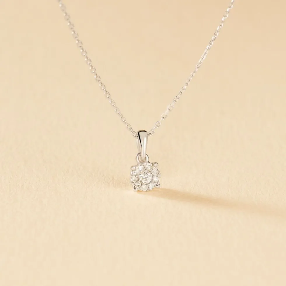 Collier Artemis Or Blanc Diamant