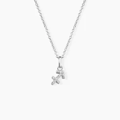 Collier Astra Argent Blanc Oxyde De Zirconium