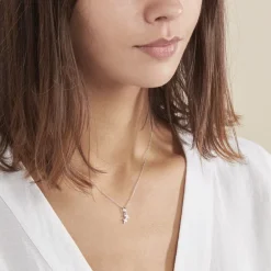 Collier Astra Argent Blanc Oxyde De Zirconium