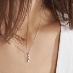 Collier Astra Argent Blanc Oxyde De Zirconium