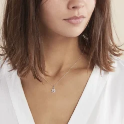 Collier Astra Argent Blanc Oxyde De Zirconium