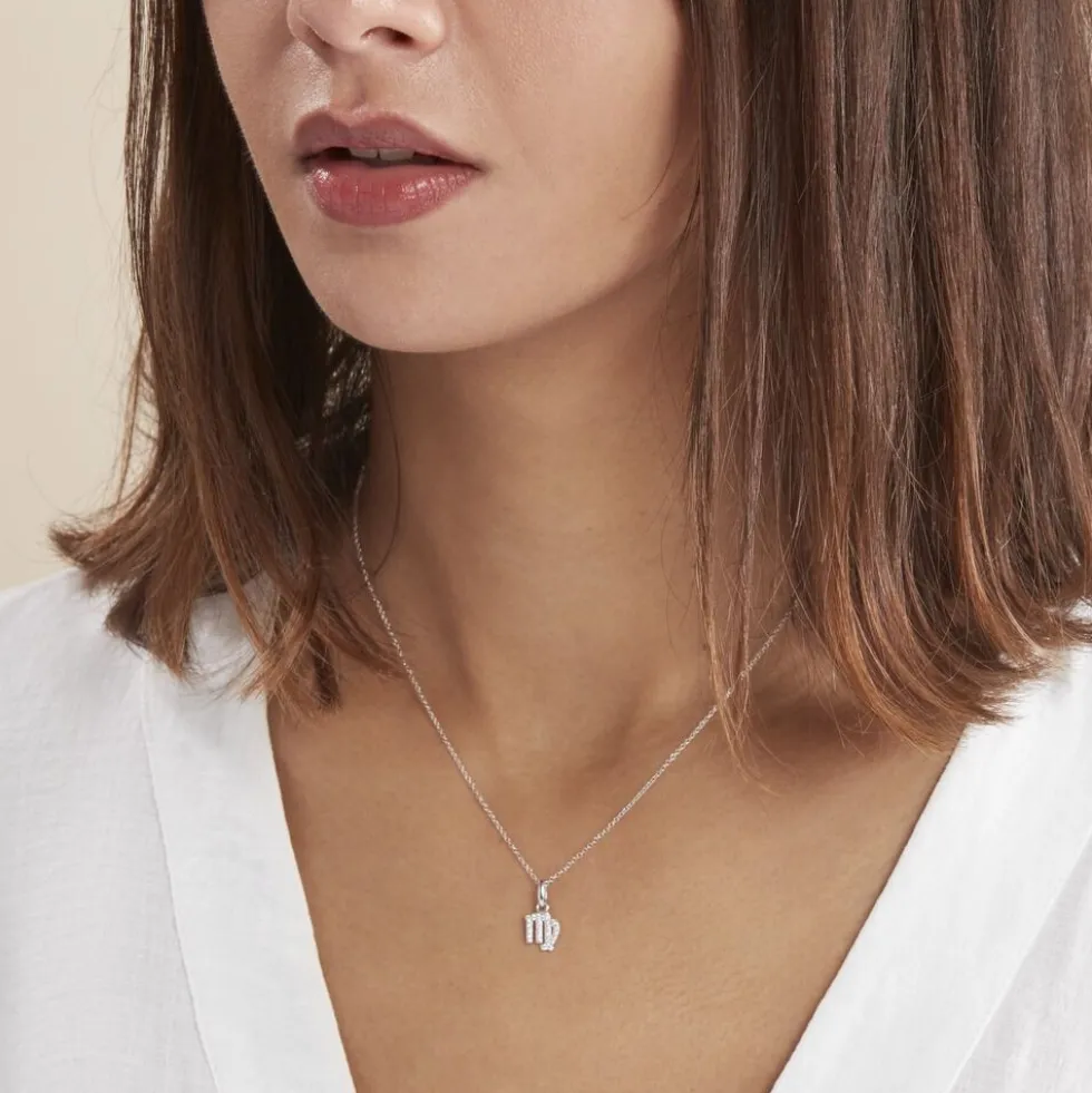 Collier Astra Argent Blanc Oxyde De Zirconium
