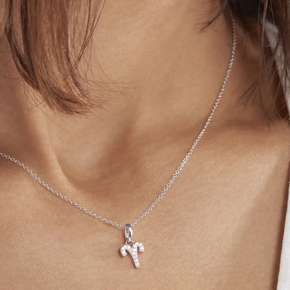 Collier Astra Argent Blanc Oxyde De Zirconium