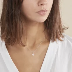 Collier Astra Argent Blanc Oxyde De Zirconium