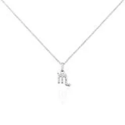 Collier Astra Argent Blanc Oxyde De Zirconium