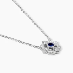 Collier Astrea Argent Blanc Oxyde De Zirconium