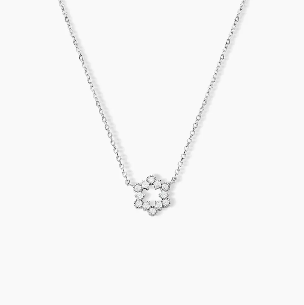 Collier Astrea Argent Blanc Oxyde De Zirconium