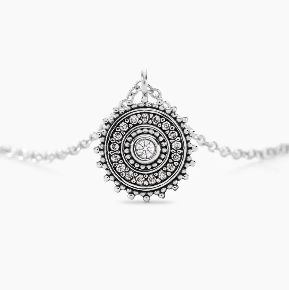 Collier Auretta Argent Blanc Oxyde De Zirconium