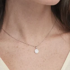 Collier Austen Argent Blanc Oxyde De Zirconium