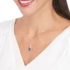 Collier Ayanna Or Blanc Topaze Et Oxyde De Zirconium