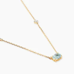 Collier Ayomide Or Jaune Topaze Oxyde De Zirconium