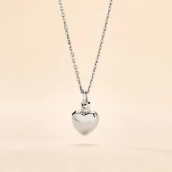 Collier Barbara Argent Blanc