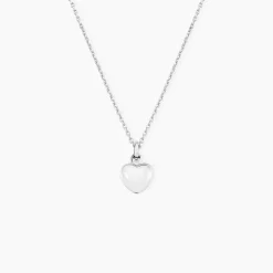 Collier Barbara Argent Blanc