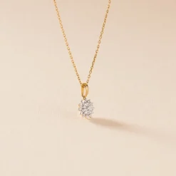 Collier Barbra Or Jaune Diamant