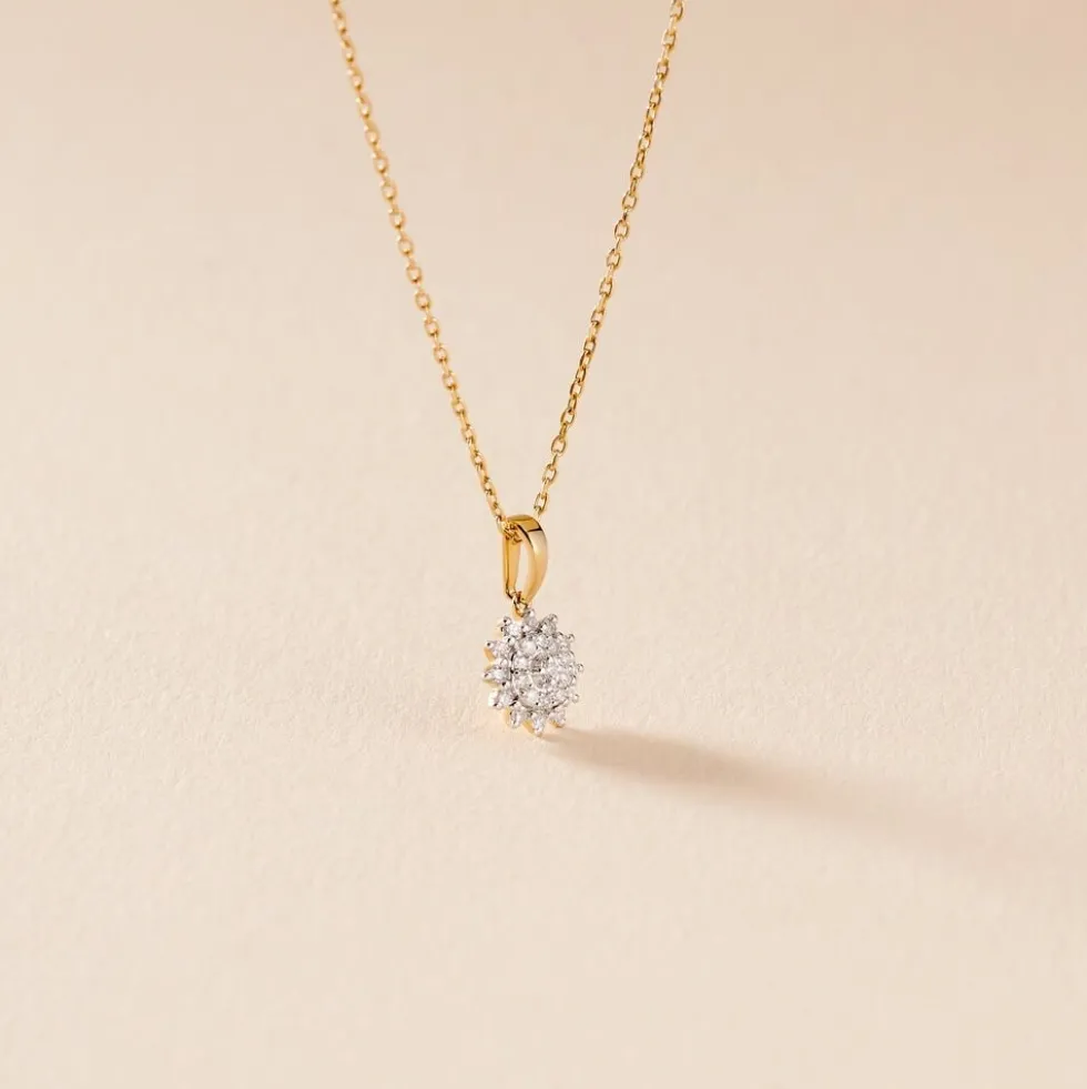 Collier Barbra Or Jaune Diamant