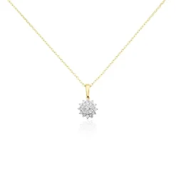 Collier Barbra Or Jaune Diamant