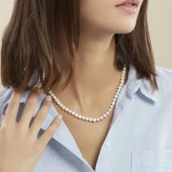 Collier Baroque Or Jaune Perle De Culture