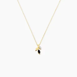 Collier Bendt Or Jaune Saphir Diamant