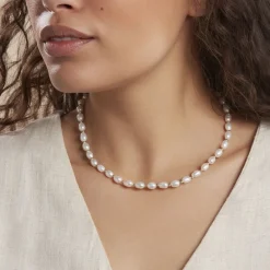 Collier Billes Or Jaune Perle De Culture