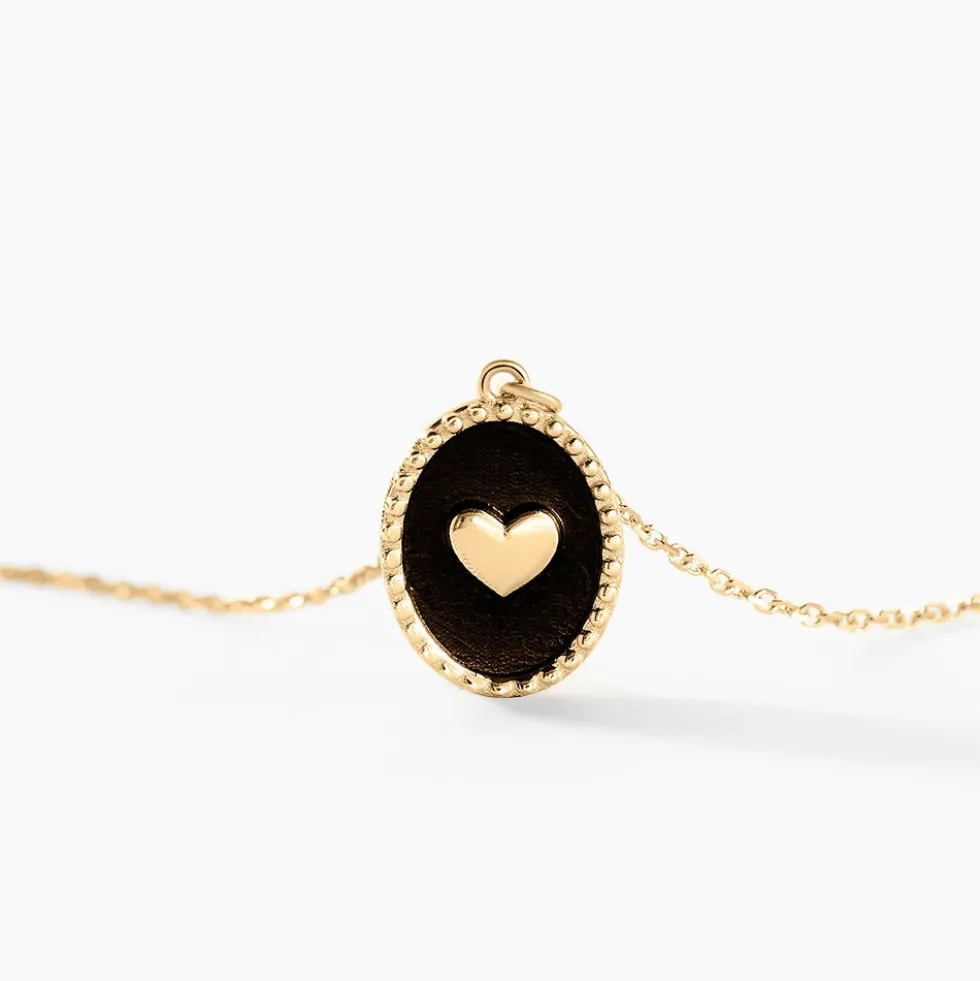 Collier Black Jack Or Jaune