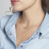 Collier Blandine Argent Blanc