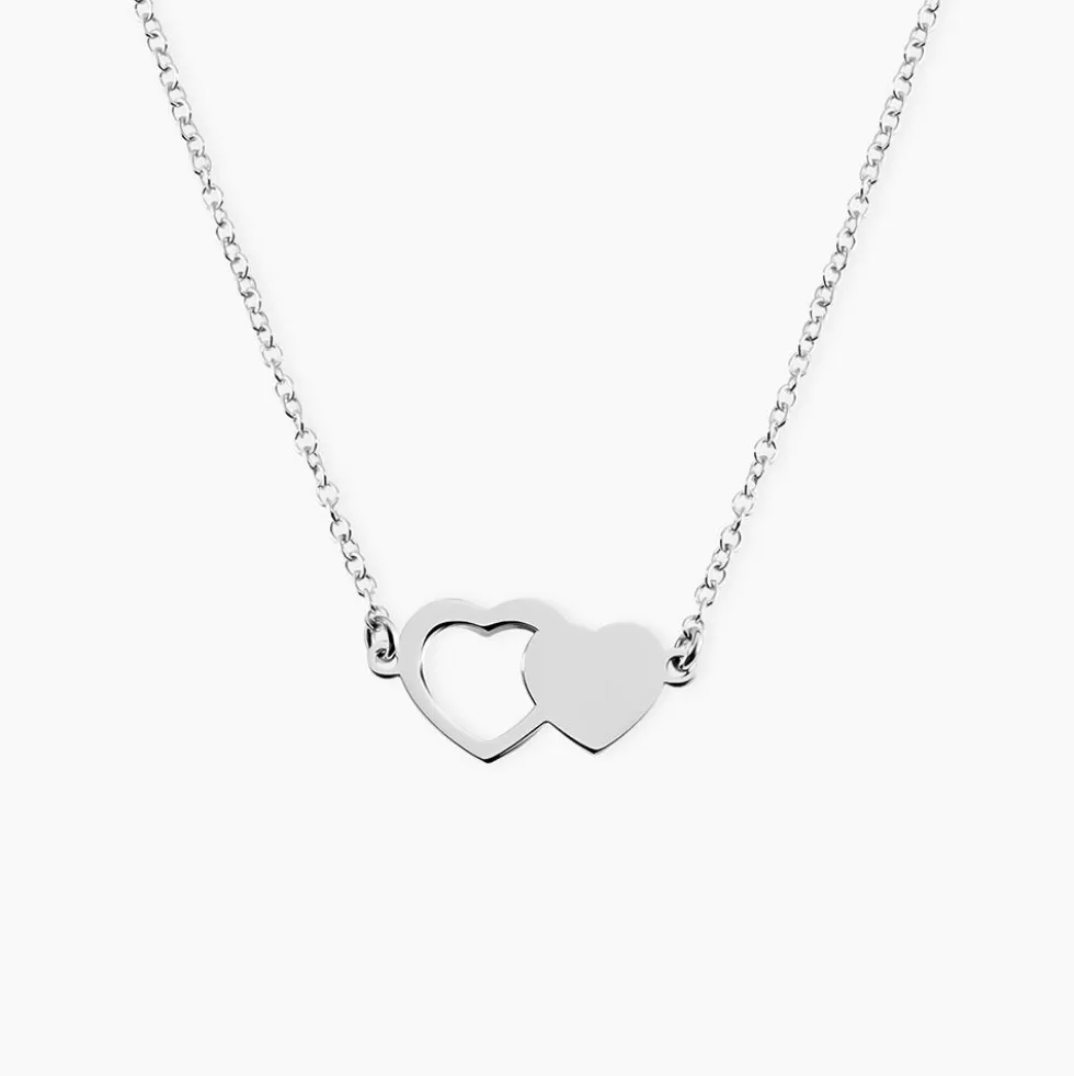Collier Blandine Argent Blanc