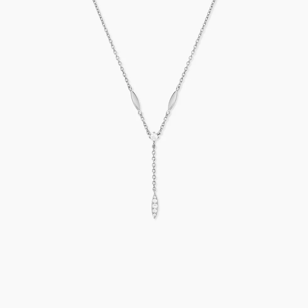 Collier Bormana Argent Blanc Oxyde De Zirconium