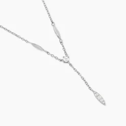 Collier Bormana Argent Blanc Oxyde De Zirconium