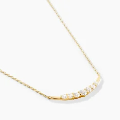 Collier Brannon Or Jaune Oxyde De Zirconium