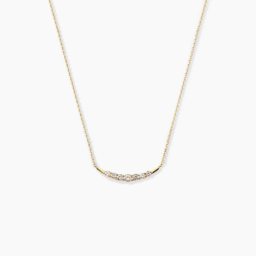 Collier Brannon Or Jaune Oxyde De Zirconium