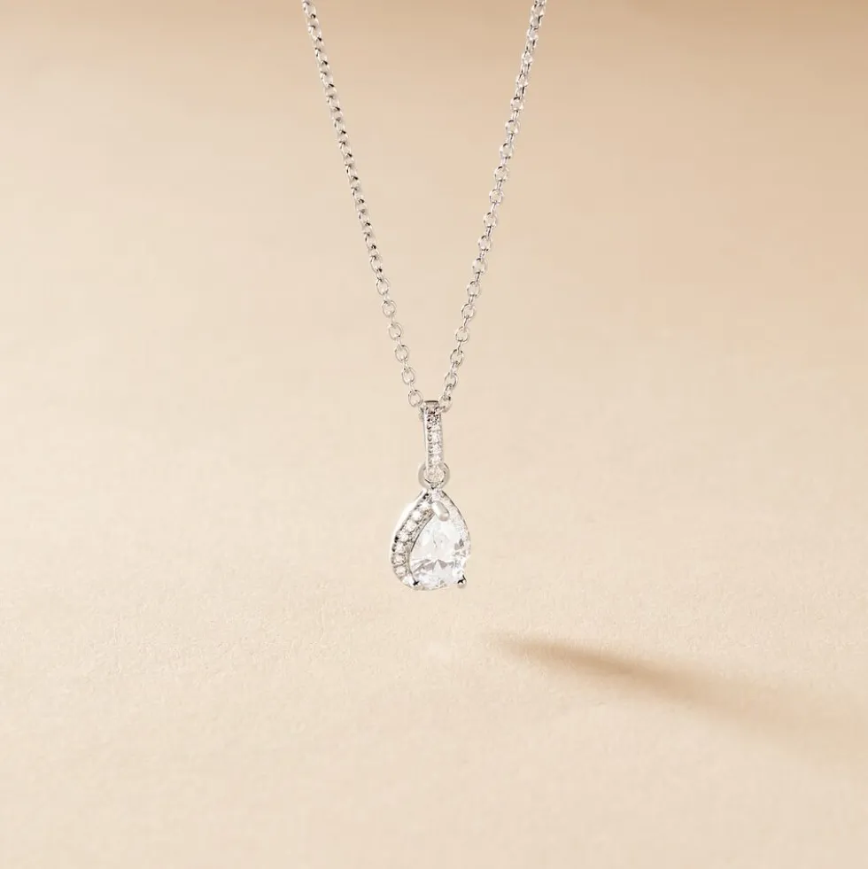 Collier Briony Argent Blanc Oxyde De Zirconium