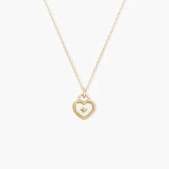 Collier Bronte Or Jaune Nacre Diamant