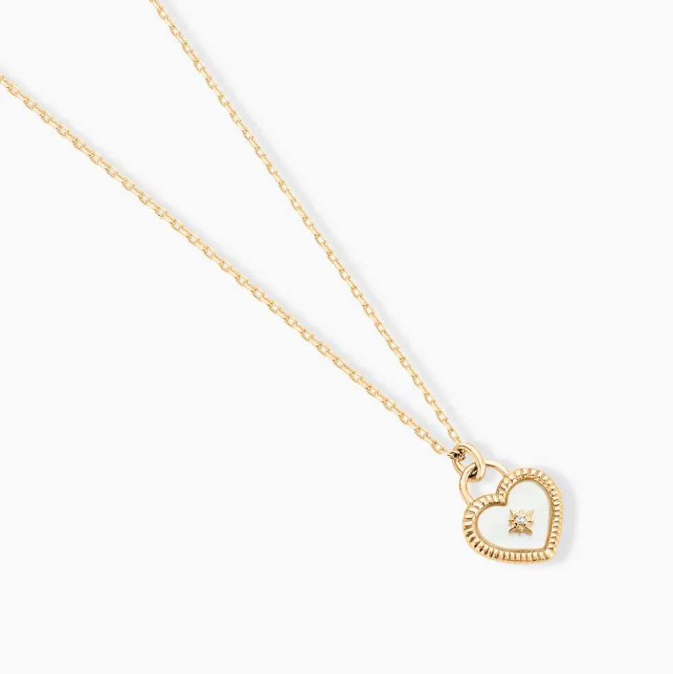 Collier Bronte Or Jaune Nacre Diamant