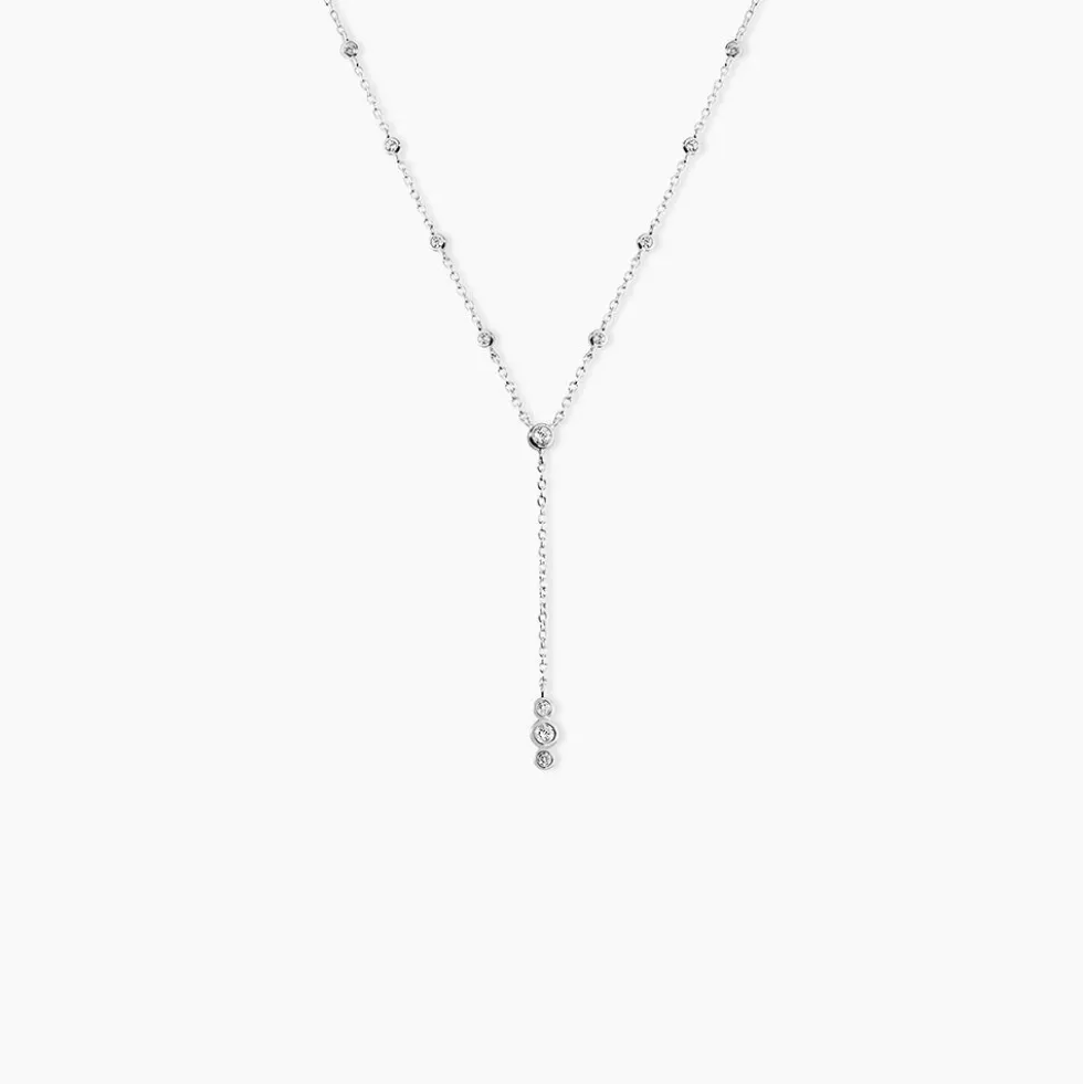 Collier Capella Argent Blanc Oxyde De Zirconium