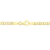 Collier Capucin Or Jaune Maille Marine Plate