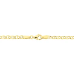 Collier Capucin Or Jaune Maille Marine Plate